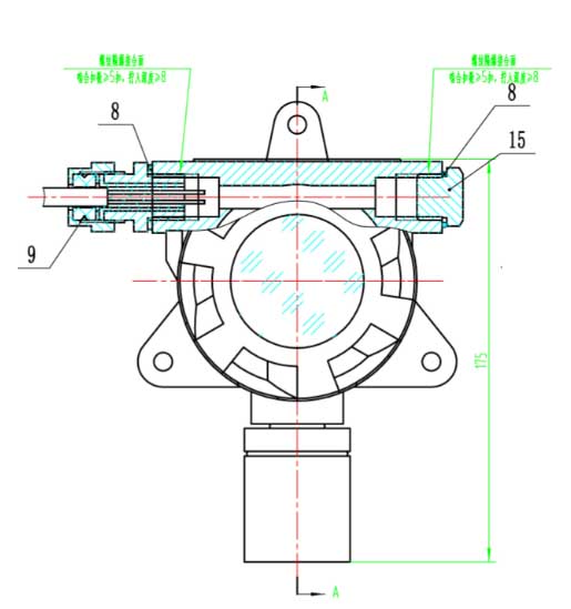 有毒氣體報警器結構圖